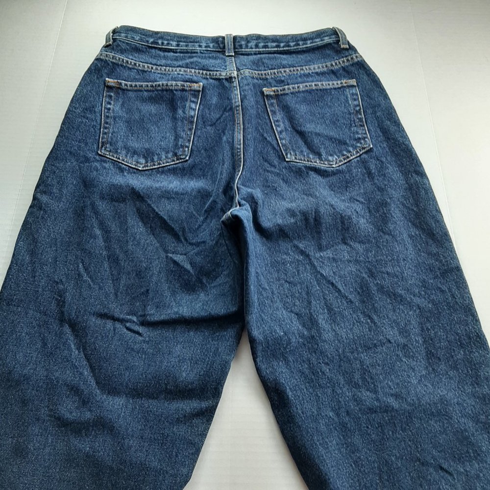 Carolina Blues Women's Relaxed Fit Mom Jeans Size 12 Dark Wash Denim High Rise - Picture 4 of 7